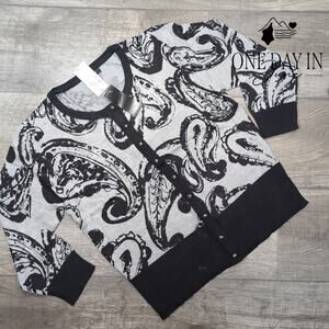 Premise Studio Snap Front Swetaer Size L